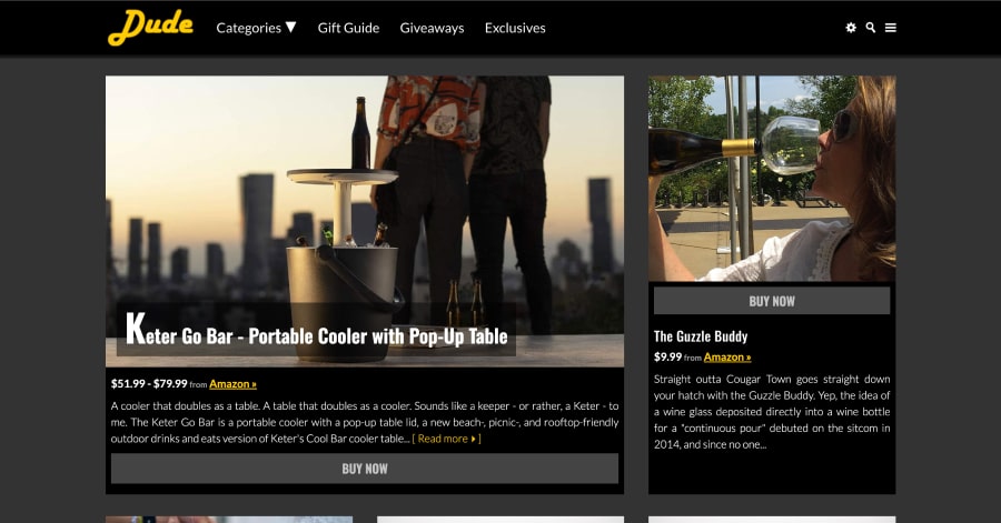 Dude - Lead Generation Website Example Dude - Lead Generation Website Example