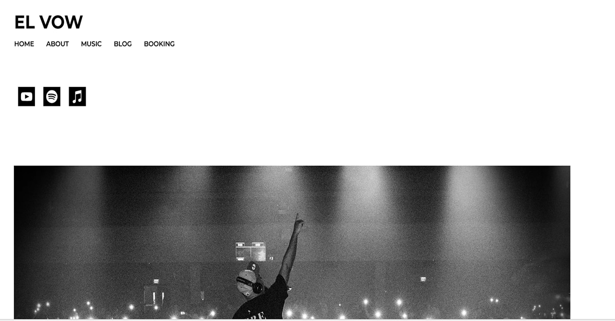 El Vow - Singer Website