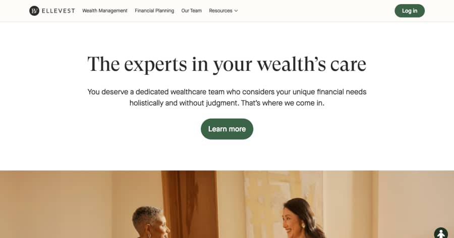 Ellevest - Lead Generation Website Example