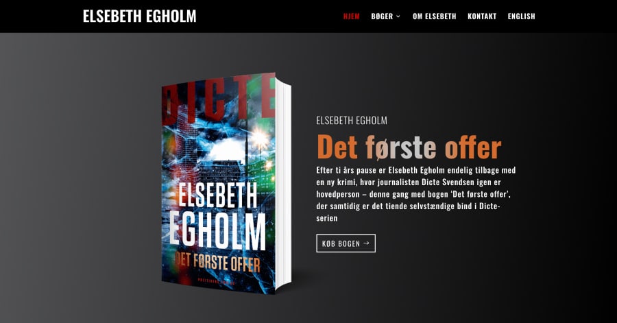 Elsebeth Egholm - Journalist Website Example