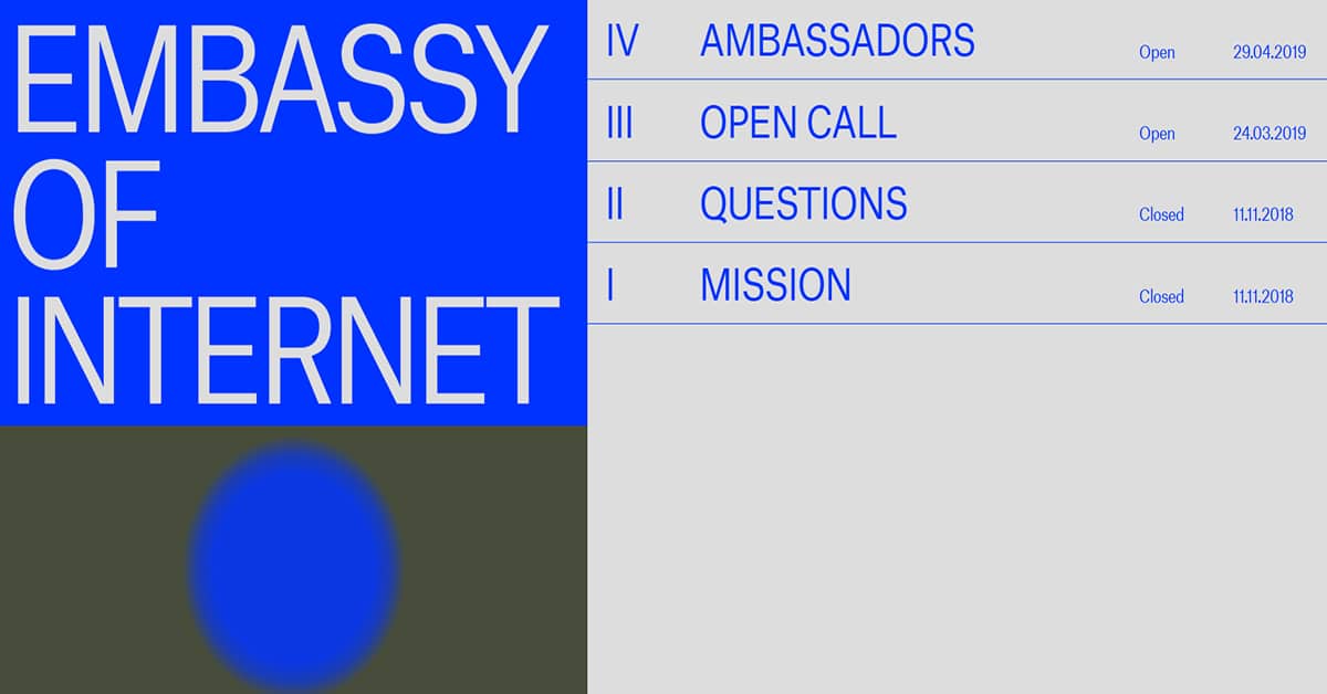 Embassy of Internet - Website Tab Example Embassy of Internet - Website Tab Examples