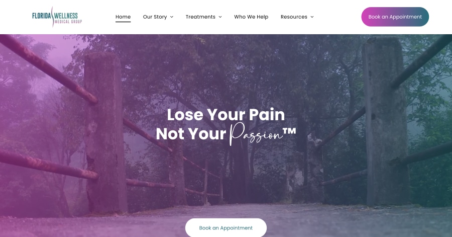 Florida Wellness - Massage Website Example Florida Wellness - Massage Website Example