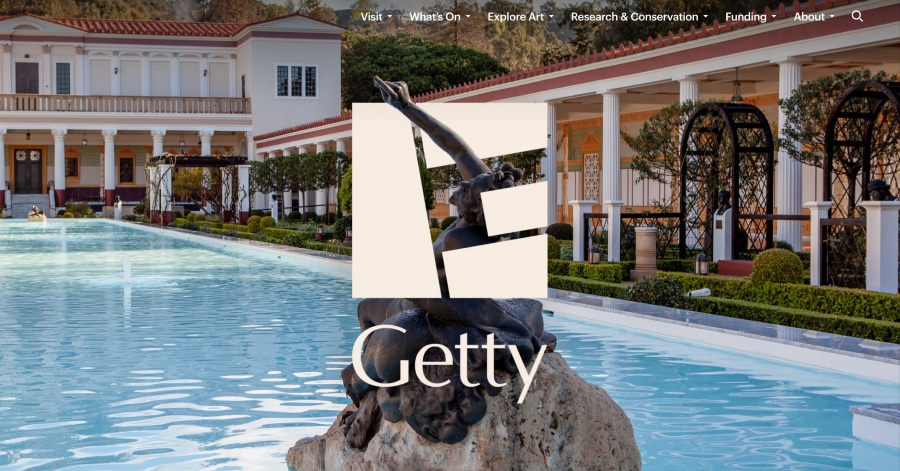 Getty - Museum Website Examples