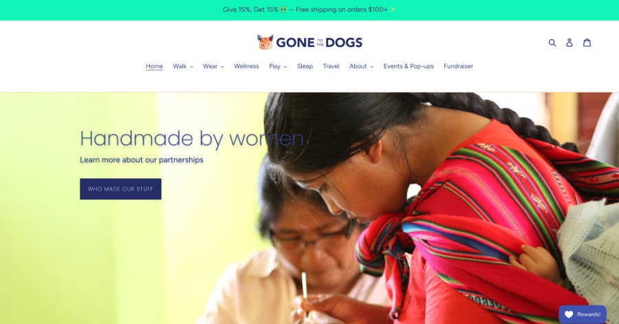 Gone to the Dogs - Local Business Website Example