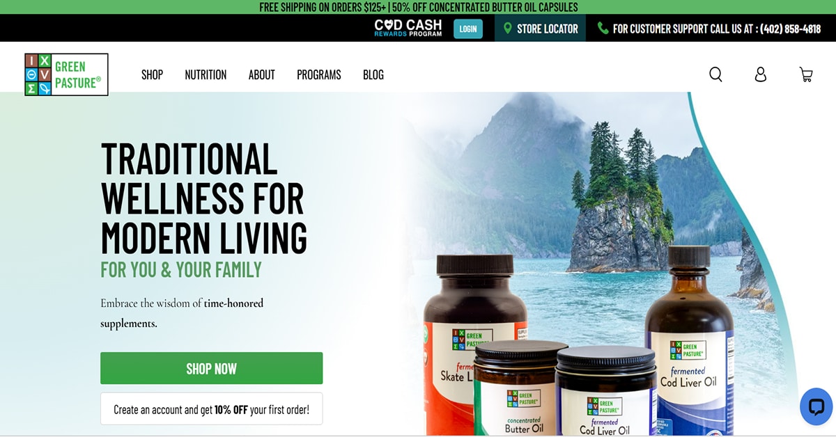 Green Pasture - WooCommerce Website Design
