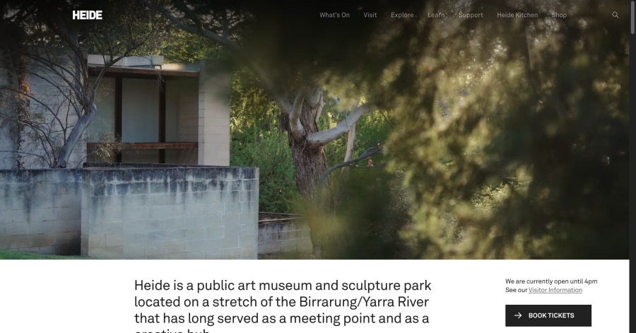 Heide - Museum Website Examples