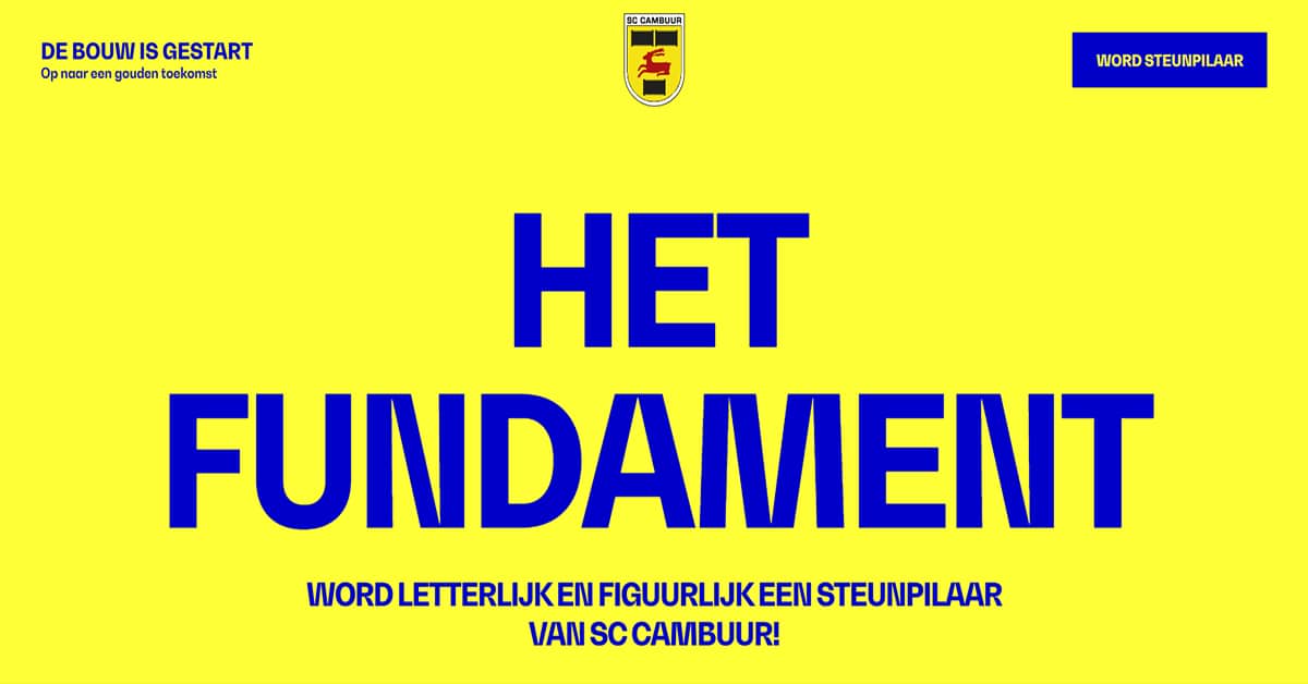 SCC Het Fundament - Yellow Website Examples