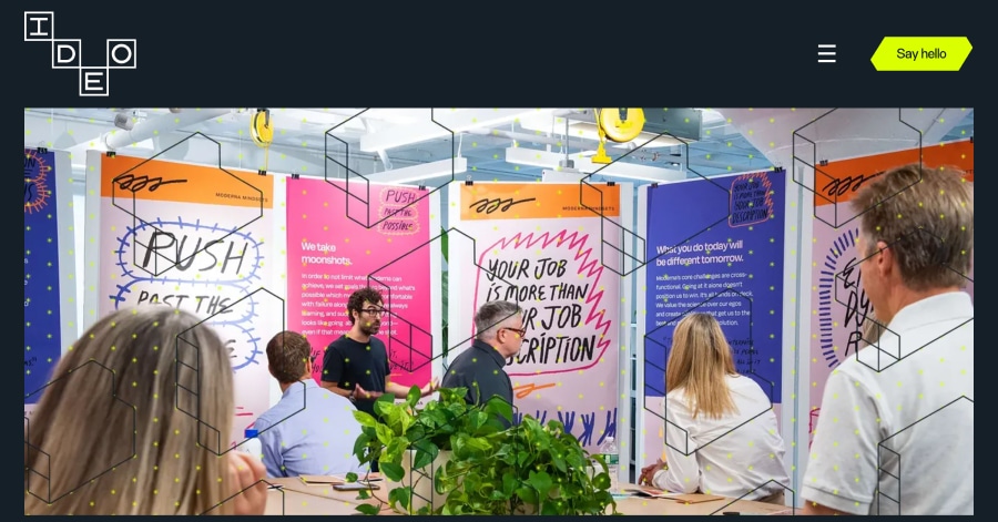 Ideo - Homepage Design Example