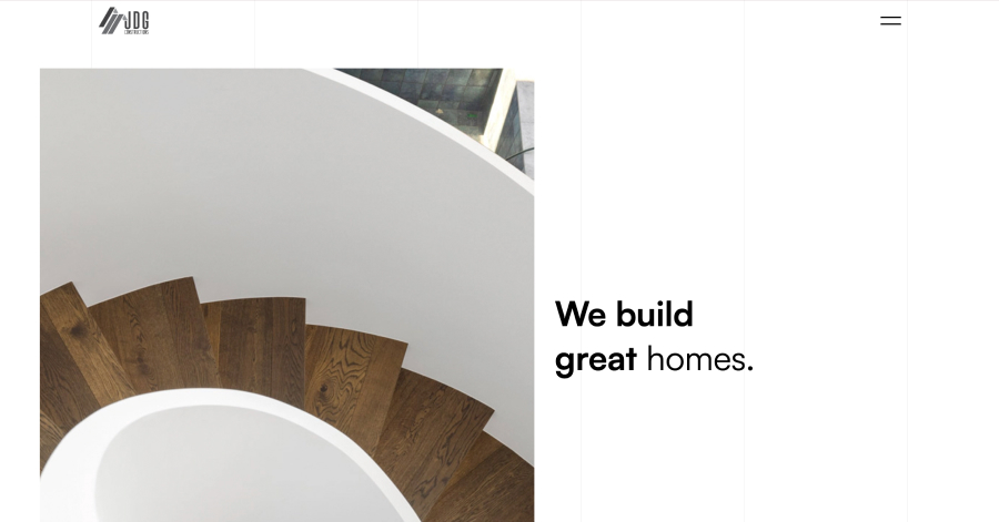 JDG Constructions - Home Builder Website Example JDG Constructions - Home Builder Website Example