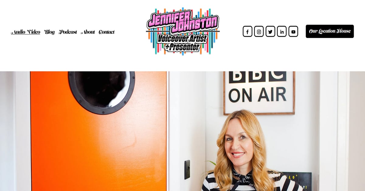 Jennifer Johnston - Voice Actor Website jennifer johnston - voice actor website examples