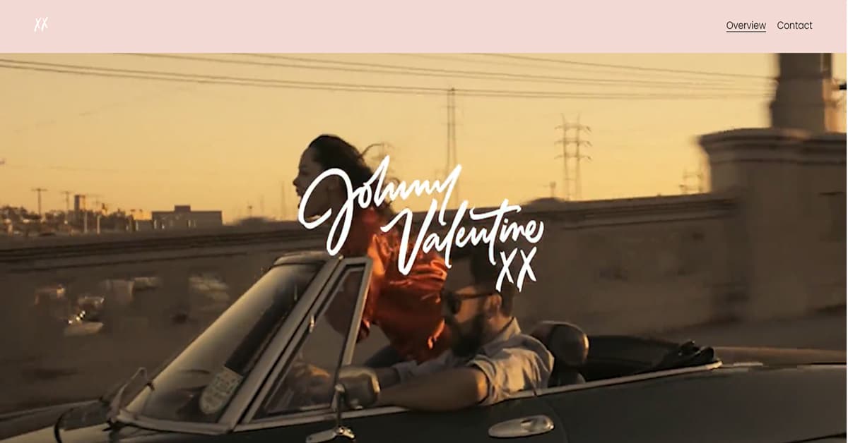 Johnny Valentine - Wix Website Tobias Becs – Wix Website Example