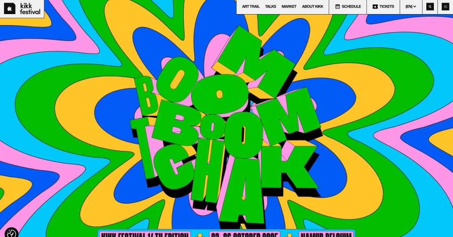 Kikk Festival - Neon Website Example