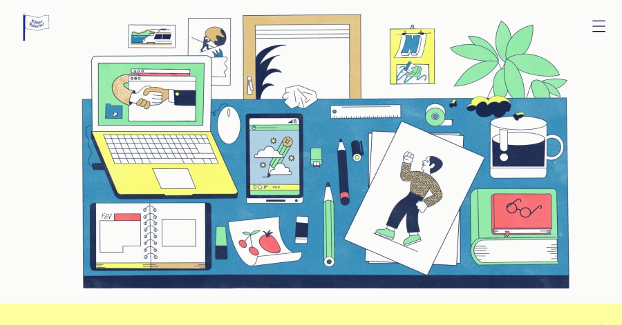 Killion Pelletier - Illustrator Website Examples