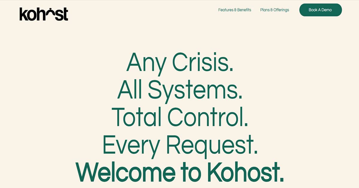 Kohost - Venture Capital Website Design