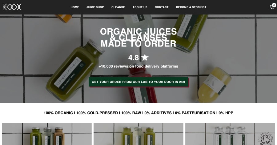 Koox - Parallax Website Example Carousel 3 - Carousel Website Examples