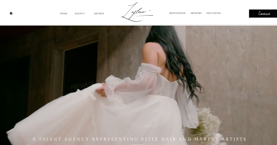La Fleur - Makeup Artist Website Example La Fleur - Makeup Artist Website Example