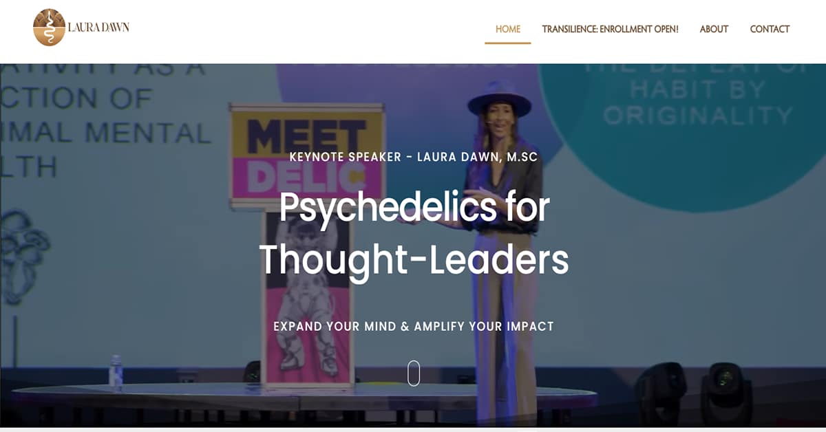 Laura Dawn – Influencer/Podcast Website Example