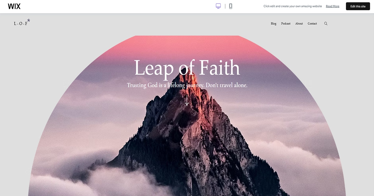 Leap of Faith - Podcast Template Podcaster Template