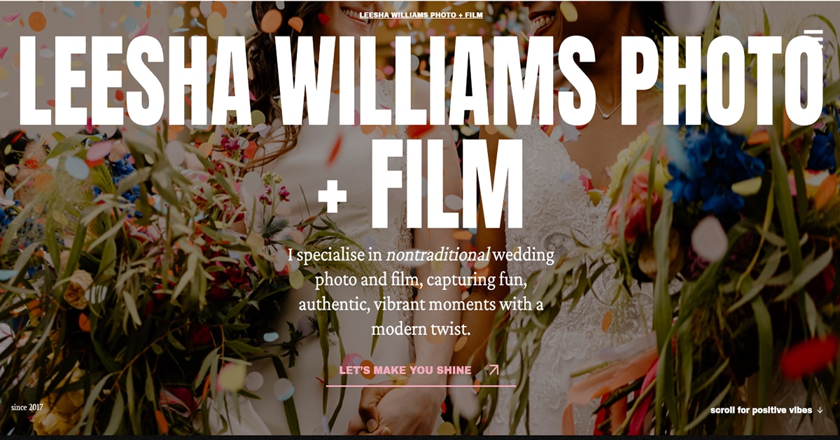 Leesha Williams - Wix Website Tobias Becs – Wix Website Example