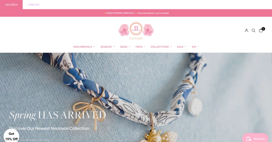 Lisi Lerch - Jewelry Website Example Lisi Lerch - Jewelry Website Example