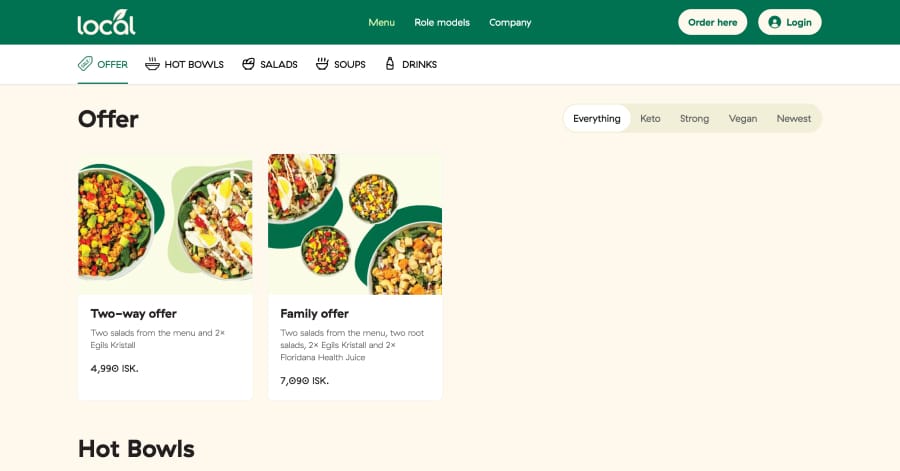 Local - Pagination Design Example