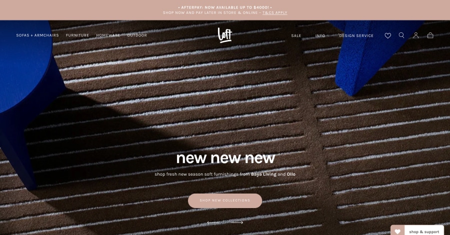 Loft - Minimalist Website Example