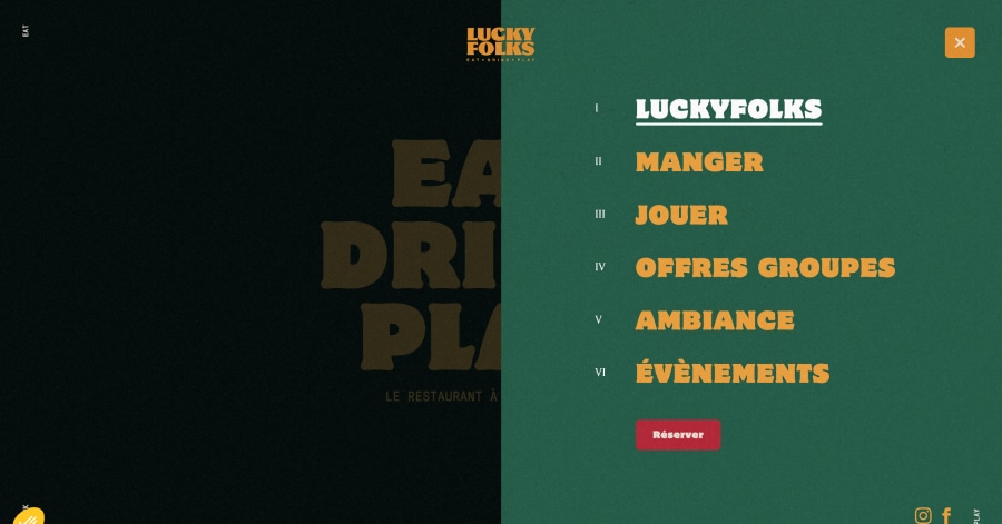 Lucky Folks - Menu Design Example Lucky Folks - Menu Design Example