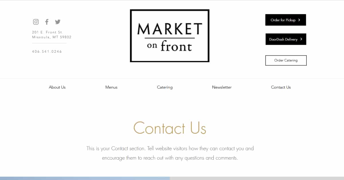 Market on Front - Wix Ecommerce Store Example Tobias Becs – Wix Website Example