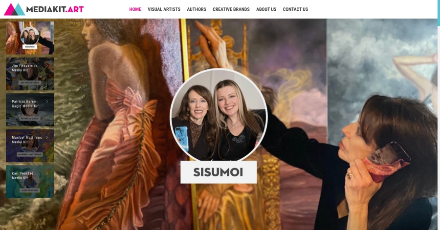 Media Kit Art - Illustrator Website Examples