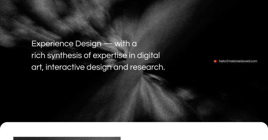 Melanie Daveid - Parallax Website Example Melanie Daveid - Parallax Website Example
