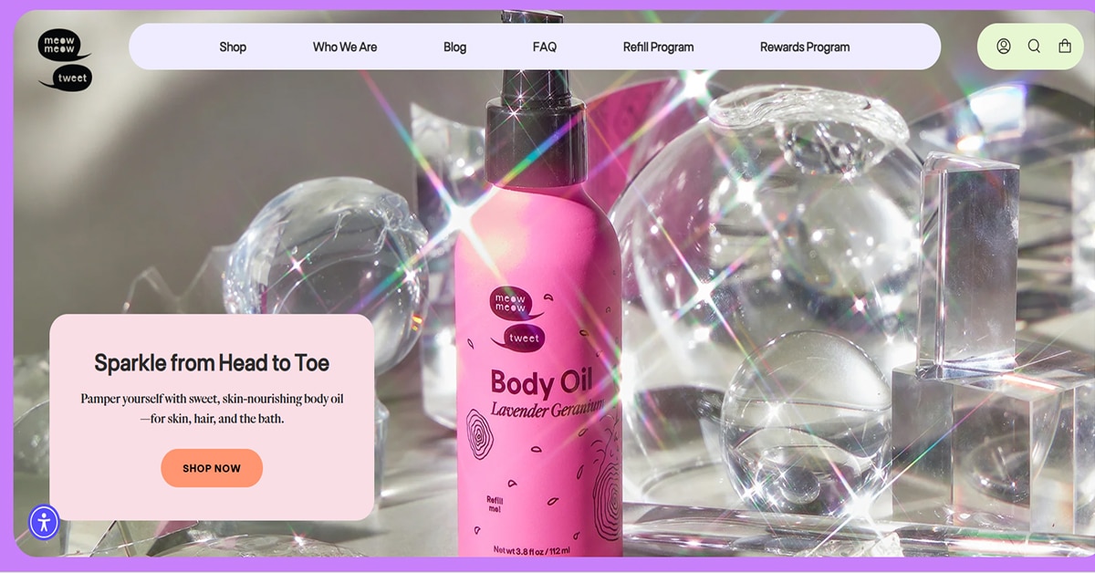 Meow Meow Tweet - Shopify Website Examples