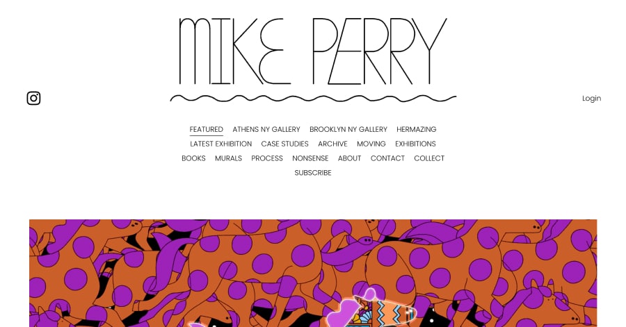 Mike Perry - Illustrator Website Examples
