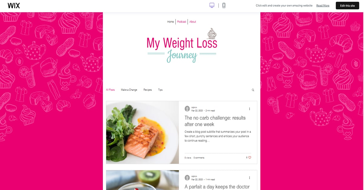 My Weight Loss Journey - Podcast Template Podcaster Template