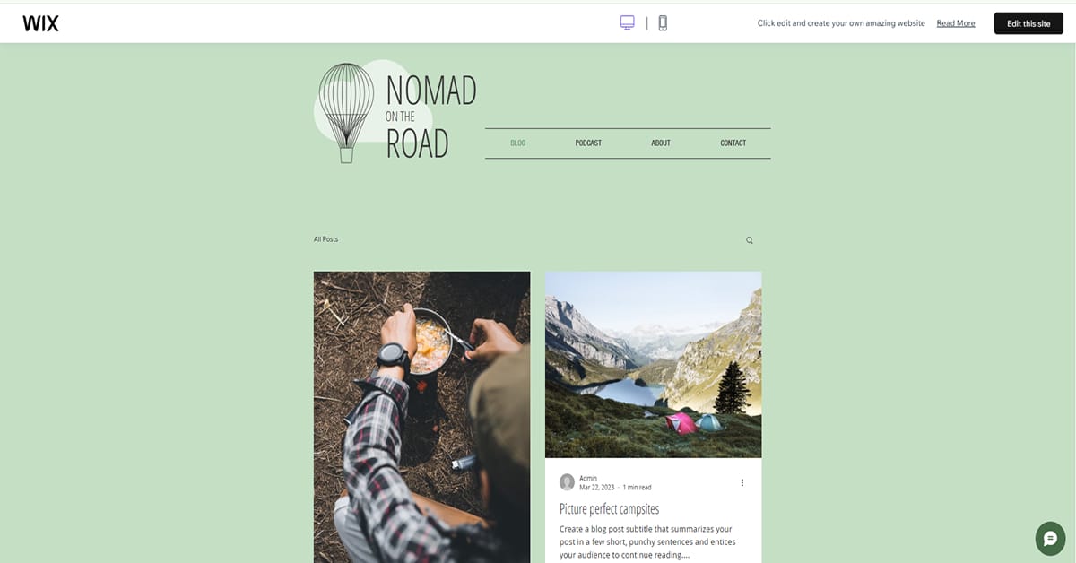 Nomad on the Road - Podcast Template Podcaster Template