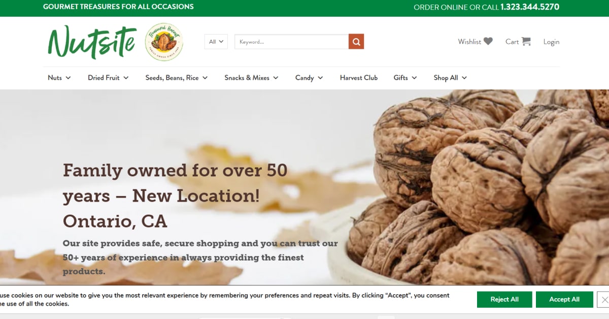 Nutsite - WooCommerce Website Design
