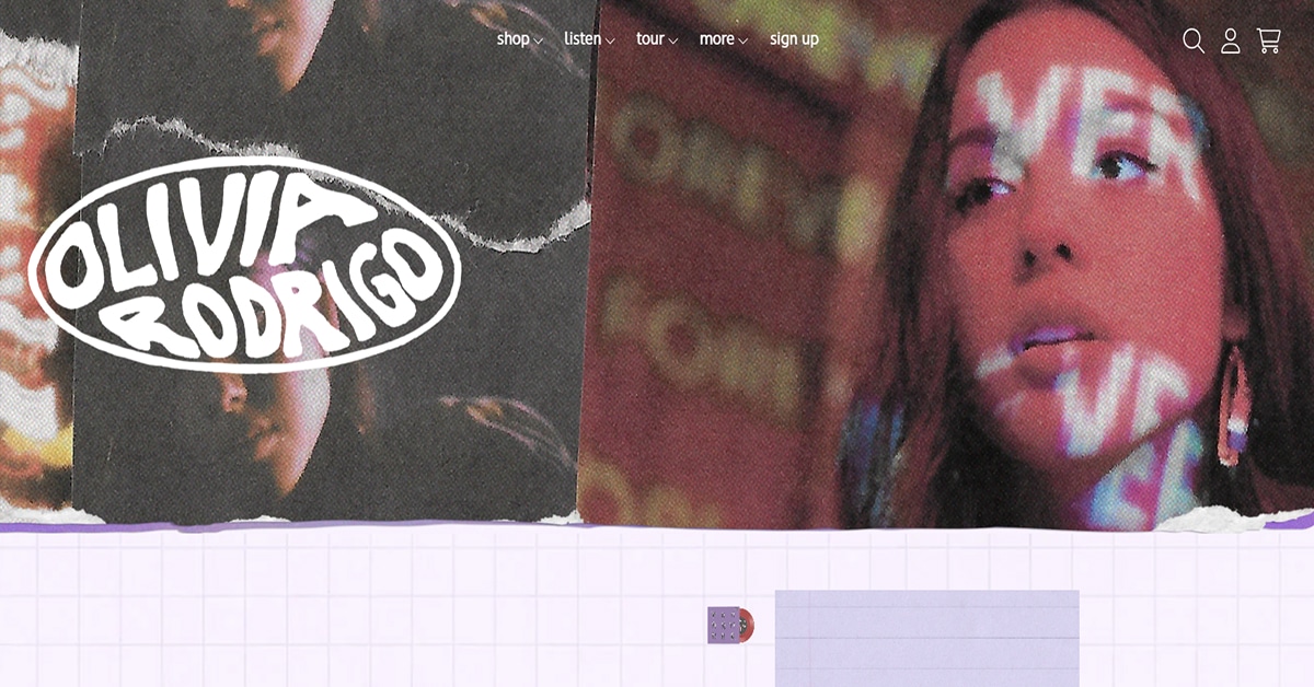 Olivia Rodrigo - Singer Website