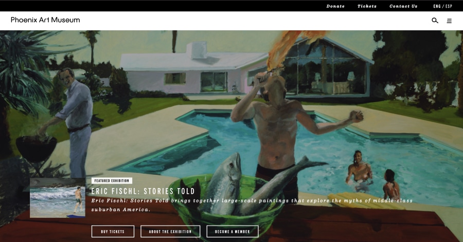 Phoenix Art Museum - Gallery Website Example