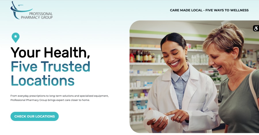 Professional Pharmacy Group - Pharmacy Website Example