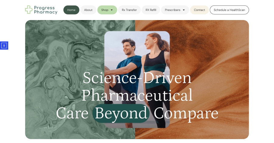 Progress Pharmacy - Pharmacy Website Example