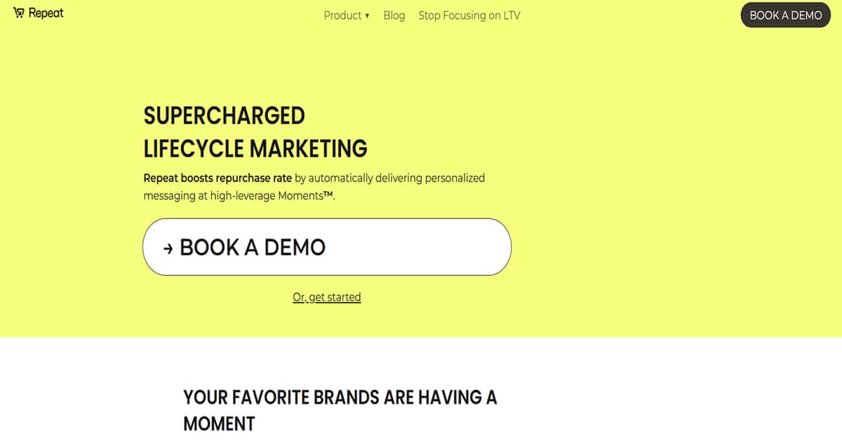 Repeat - Yellow Website Examples