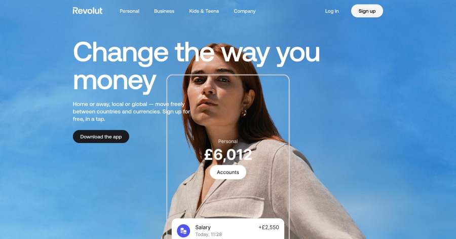 Revolut - Fintech Startup Website Examples Revolut - Fintech Startup Website Examples