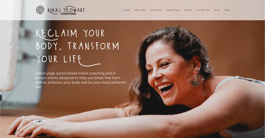 Rikki Yeowart Coaching - Personal Trainer Website Example Rikki Yeowart Coaching - Personal Trainer Website Example
