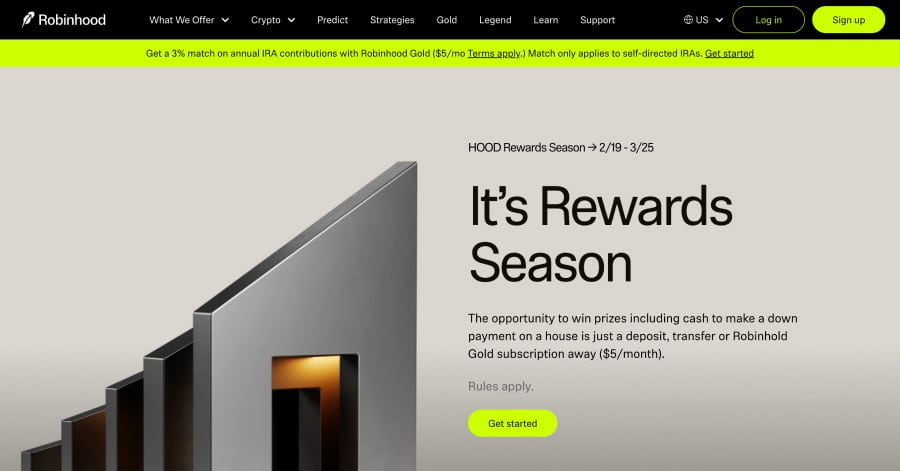 Robinhood - Fintech Startup Website Examples Robinhood - Fintech Startup Website Examples