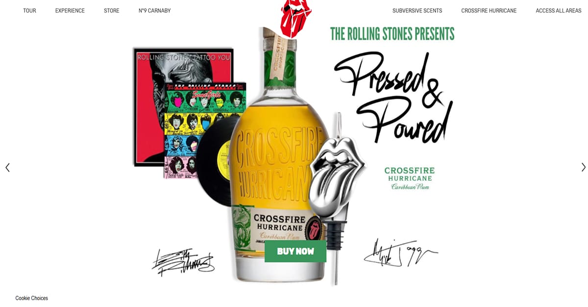 Rolling Stones - Wordpress Website Easytrax