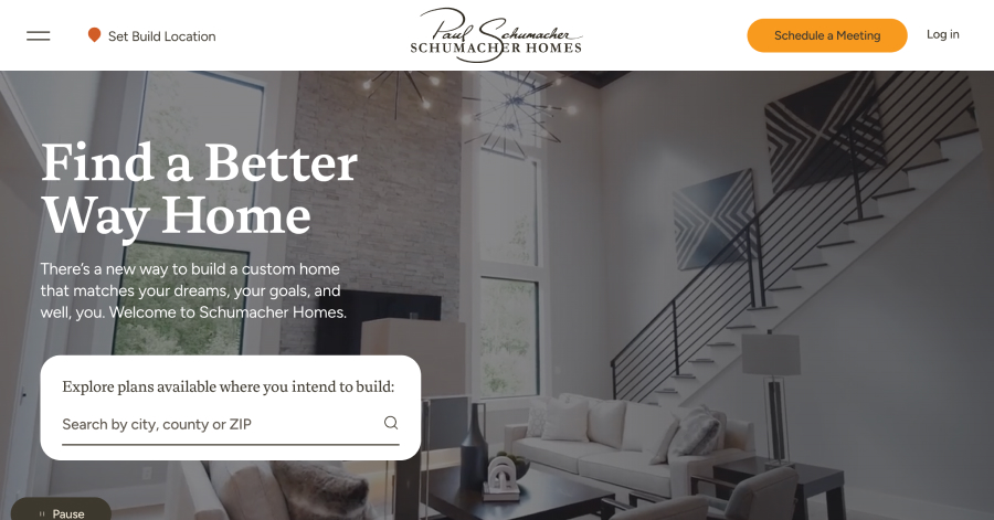 Schumacher Homes - Home Builder Website Example Schumacher Homes - Home Builder Website Example