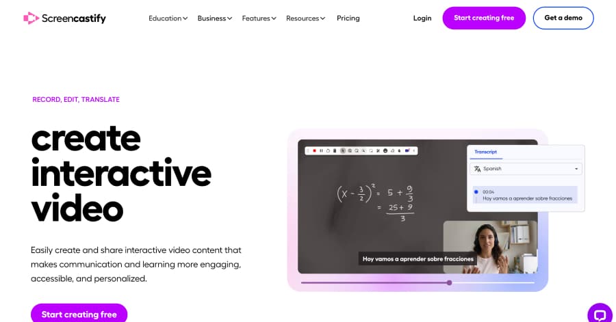 Screencastify - Header Design Example Screencastify - Header Design Example