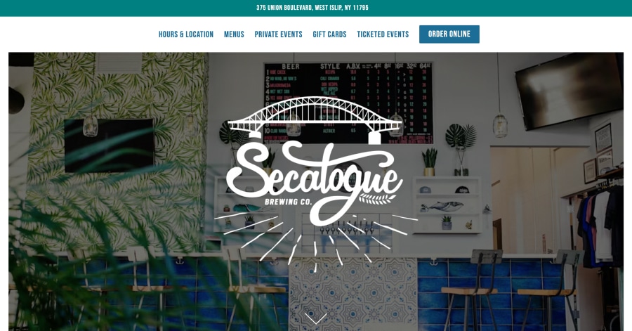 Secatogue - Microbrewery Website Example