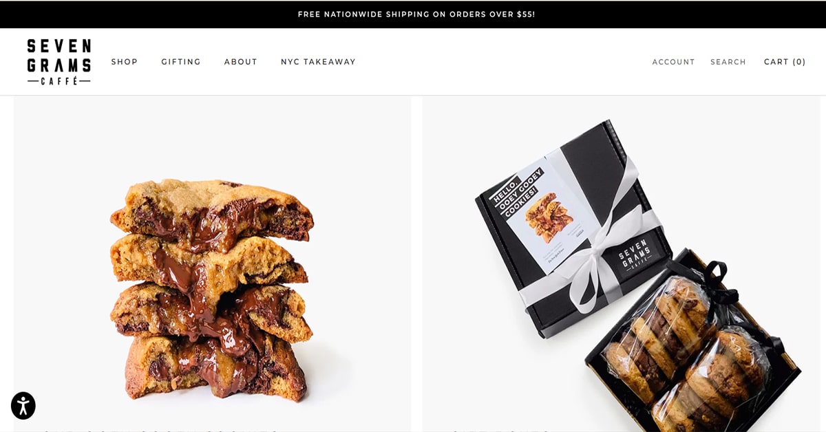 Seven Grams - Wix Website Tobias Becs – Wix Website Example