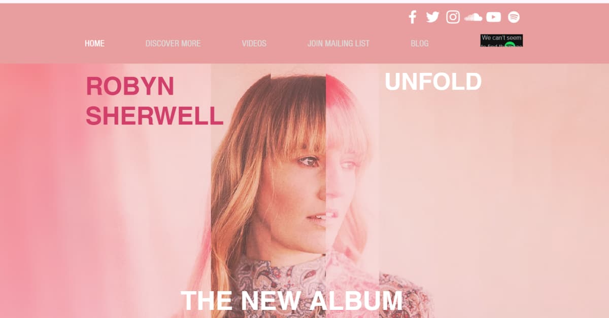 Sherwell - Singer Website