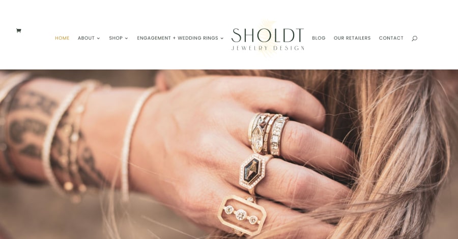 Sholdt Jewelry Design - Jewelry Website Example
